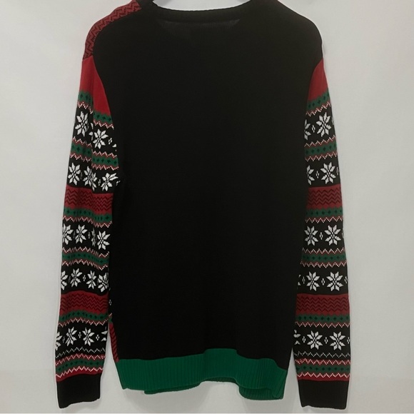 Ugly Christmas Sweater Knitted Dragons and Castles Party - Picture 3 of 10